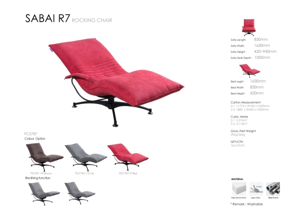 Sabai R7 rocking chair Relax chair Living Melaka, Malaysia Supplier, Suppliers, Supply, Supplies | GOODMARK FURNITURE CENTRE SDN BHD