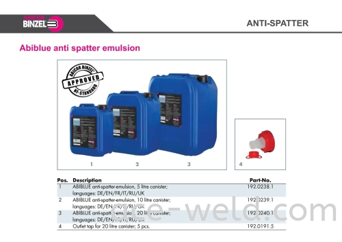 Abiblue Anti Spatter Emulsion