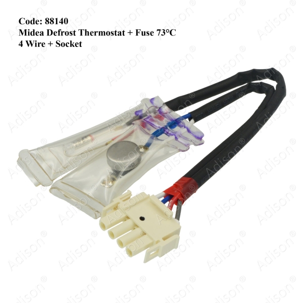 Code: 88140 Defrost Thermostat+Fuse for Midea Defrost Thermostat Refrigerator Parts Melaka, Malaysia Supplier, Wholesaler, Supply, Supplies | Adison Component Sdn Bhd