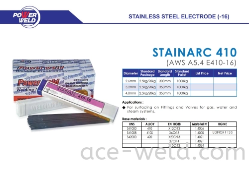 Powerweld Stainarc 410