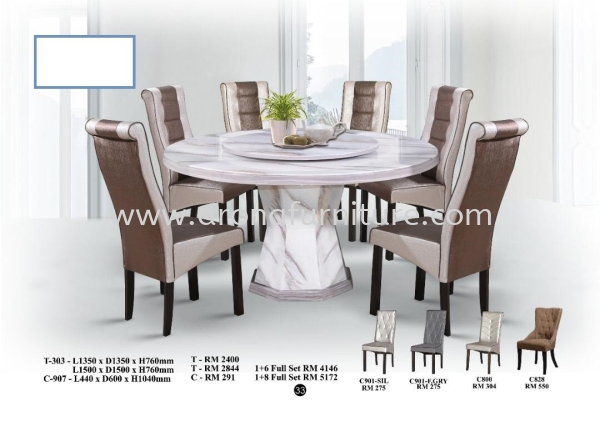 1+6 DINING SET Marble Dining set Dining Set Arona Johor Bahru (JB), Malaysia, Skudai Supplier, Suppliers, Supply, Supplies | Arona Furniture Sdn. Bhd.