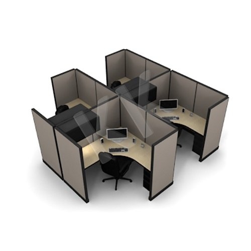 4 Seater Fabric Partition Office Workstation Concept 1 Fabric Partition Systems Workstations Johor Bahru (JB), Malaysia, Ulu Tiram, Johor Jaya Supplier, Suppliers, Supply, Supplies | KK Officepoint Sdn Bhd