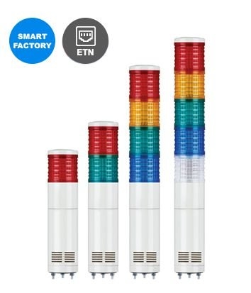 ST45ML-ETN 45mm Ethernet LED Tower Lights Max.90dB Special-Controlled Tower Lights Signal Tower Lights Qlight Signal & Warning Light Johor Bahru (JB), Malaysia Supplier, Distributor, Dealer, Wholesaler | Sensorik Automation Sdn Bhd