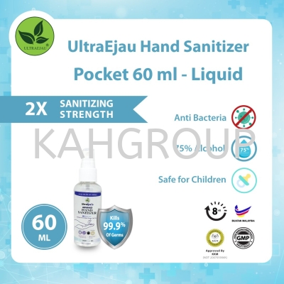 UltraEjau Hand Sanitizer Pocket 60ml - Liquid