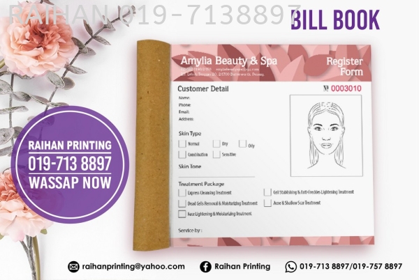 Bill Book Bill Book Melaka, Malaysia, Bukit Katil Printing, Services | Raihan Printing