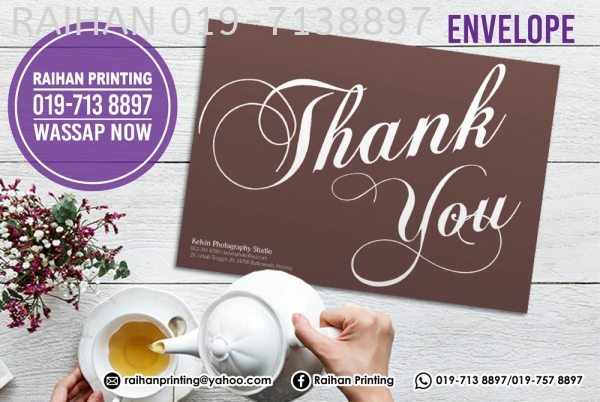 Envelope Envelope Melaka, Malaysia, Bukit Katil Printing, Services | Raihan Printing