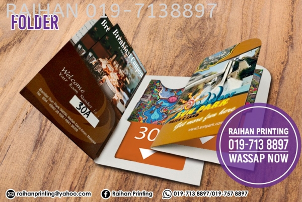 Folder Folder Melaka, Malaysia, Bukit Katil Printing, Services | Raihan Printing