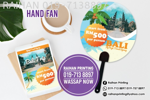 Hand Fan Hand Fan Melaka, Malaysia, Bukit Katil Printing, Services | Raihan Printing