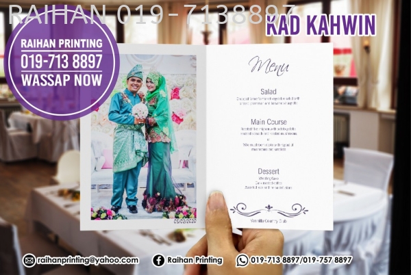 Kad Kahwin Kad Kahwin Set Kahwin Melaka, Malaysia, Bukit Katil Printing, Services | Raihan Printing