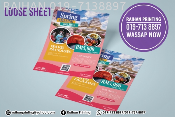 Loose Sheet Loose Sheet Melaka, Malaysia, Bukit Katil Printing, Services | Raihan Printing