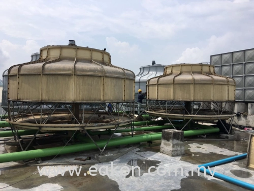 Dismantling cooling tower