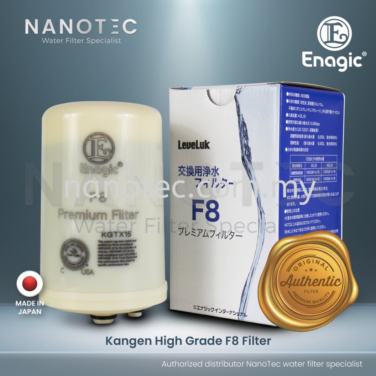 Kangen High Grade F8 Filter Replacement for Kangen Leveluk K8 Enagic Kangen  Water Ionizer / Kangen Water