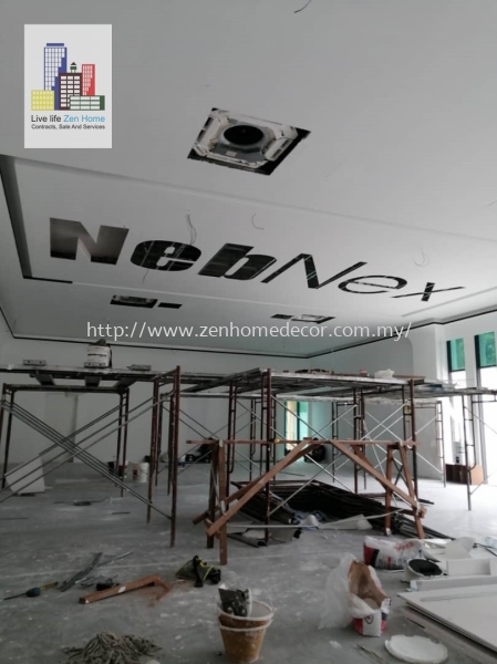 Plaster Ceiling With Company Name.. Renovation works Selangor, Malaysia, Kuala Lumpur (KL), Puchong, Shah Alam Supplier, Suppliers, Supply, Supplies | Zen Home Decor