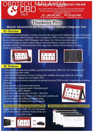 ThinkTool ProS Online Programming Auto Diagnostic Scanner