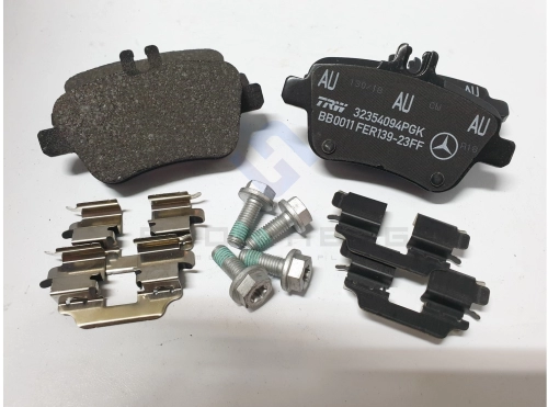 Mercedes-Benz W176, W246, C117, R172 and X156 - Rear Brake Pad Set (Original MB) 