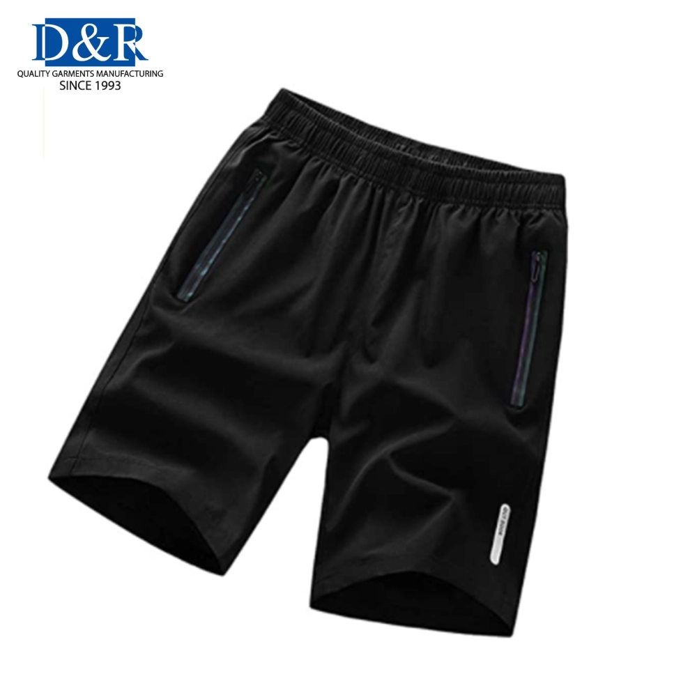 Mens Casual Sports Shorts with waterproof zipper pocket Premium Quick Dry Fabric