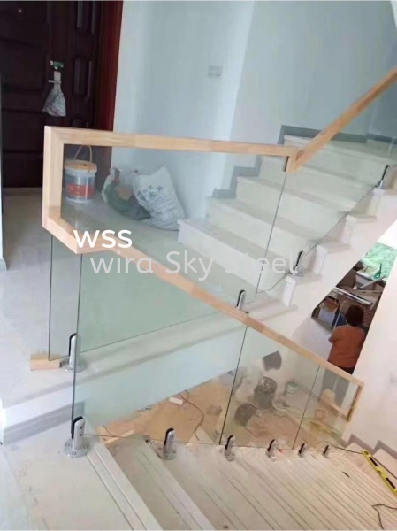 Staircase and Railing Wood Staircase and Railing Staircase Railing Selangor, Malaysia, Kuala Lumpur (KL), Semenyih Supplier, Suppliers, Supply, Supplies | Wira Sky Steel Sdn Bhd