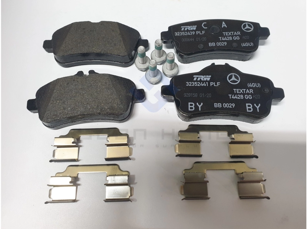 Mercedes-Benz W176, C117, X156 with 45 AMG or W166, C292, X166 - Rear Brake Pad (Original MB)  