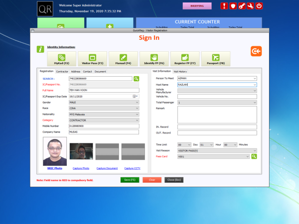 Visitor Management System (VMS) Visitor Management System Software Selangor, Malaysia, Kuala Lumpur (KL) Supplier, Suppliers, Supply, Supplies | Mythtech System Sdn Bhd