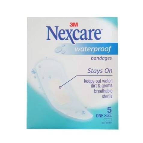3M Nexcare Waterproof Bandages 5's First Aid Supplies Kuala Lumpur (KL), Malaysia, Selangor, Singapore Supplier, Suppliers, Supply, Supplies | Rainbow Meditech Sdn Bhd