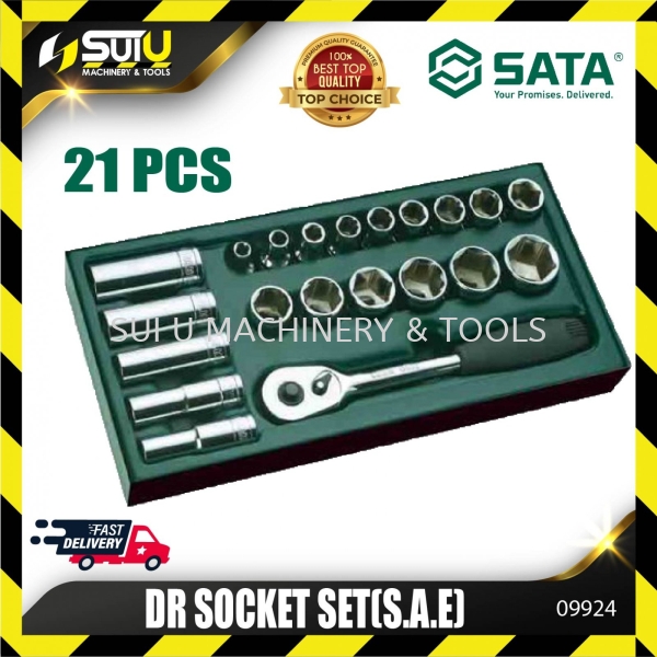 SATA 09924 21PCS 1/2" Dr. Socket Set (S.A.E) Socket / Ratchet / Drive Tool Hand Tool Kuala Lumpur (KL), Malaysia, Selangor, Setapak Supplier, Suppliers, Supply, Supplies | Sui U Machinery & Tools (M) Sdn Bhd