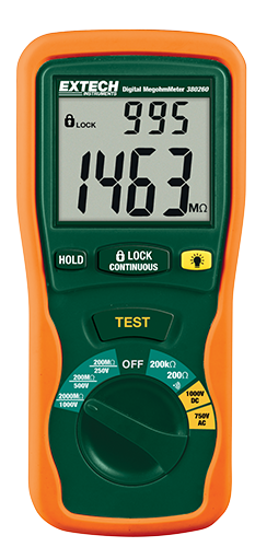 Megohmeters - Extech 380260 Megohmeters / Insulation Testers Extech Test and Measuring Instruments Malaysia, Selangor, Kuala Lumpur (KL), Kajang Manufacturer, Supplier, Supply, Supplies | United Integration Technology Sdn Bhd