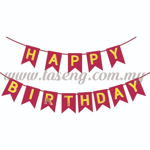 Banner Happy Birthday *Magenta - Small (P-BN-8936MA)