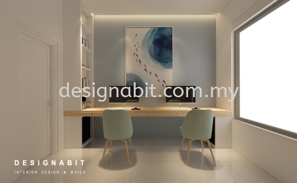 THE GULF Office Table & Display Cabinet Office / Study Room Design Perak, Malaysia, Ipoh Design, Service | DESIGNABIT INTERIOR DESIGN AND CONSTRUCTION