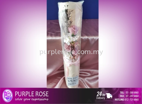Soap Flower Bouquet Set 43 Soap Flower Bouquet Johor Bahru (JB), Malaysia, Singapore Supply, Supplier, Delivery | Purple Rose Florist & Gifts