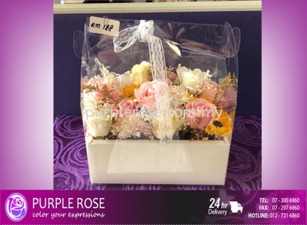 Soap Flower Bouquet Set 18 Soap Flower Bouquet Johor Bahru (JB), Malaysia, Singapore Supply, Supplier, Delivery | Purple Rose Florist & Gifts