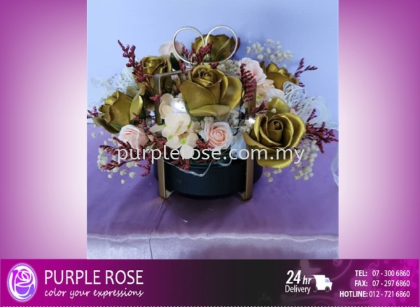 Soap Flower Bouquet Set 68 Soap Flower Bouquet Johor Bahru (JB), Malaysia, Singapore Supply, Supplier, Delivery | Purple Rose Florist & Gifts