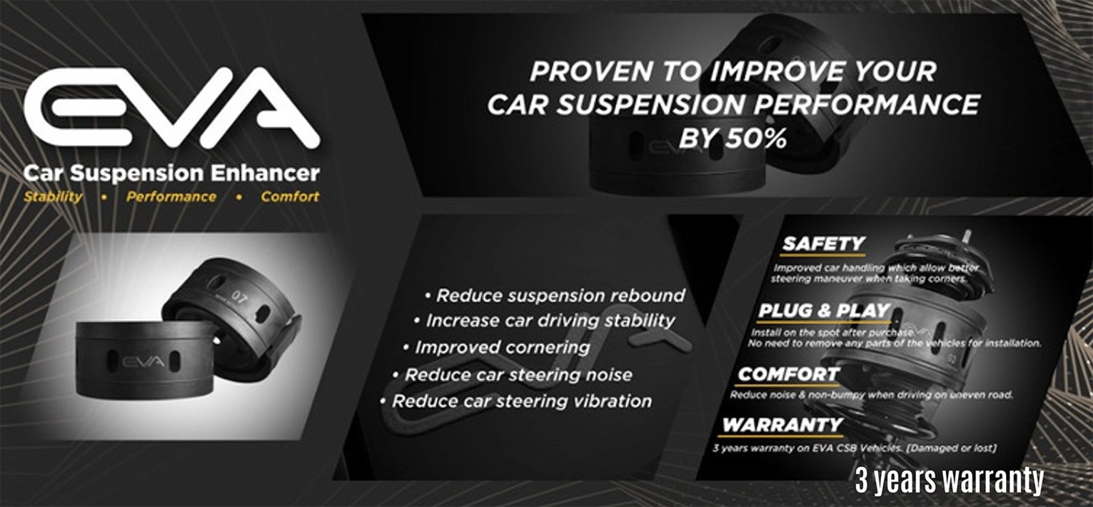 Eva Coil Spring Buffer- Car Suspension Enhancer