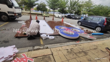 3D ALUMINIUM BOX UP LED SIGNBOARD AT SUBANG JAYA, USJ