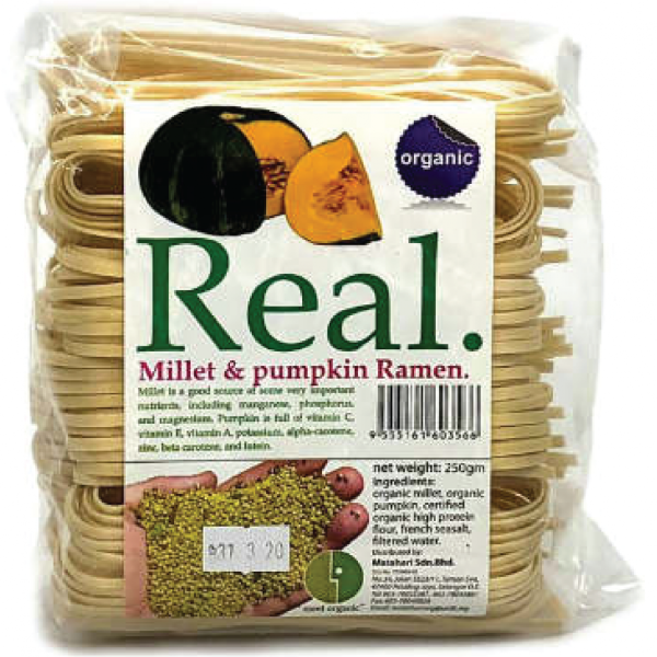 Real Organic Millet & Pumpkin Ramen NOODLE & RAMEN Malaysia, Selangor, Kuala Lumpur (KL), Klang, Petaling Jaya (PJ) Manufacturer, Wholesaler, Supplier, Importer | Matahari Sdn Bhd
