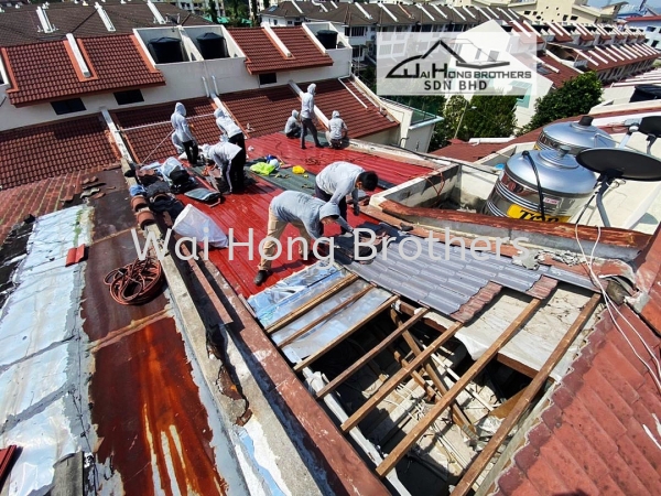  Roof Tiles Change To Pu Foam Metal Roof  Selangor, Malaysia, Johor Bahru (JB), Kuala Lumpur (KL), Perak, Penang Services, Contractor, Specialist | Wai Hong Brothers Sdn Bhd