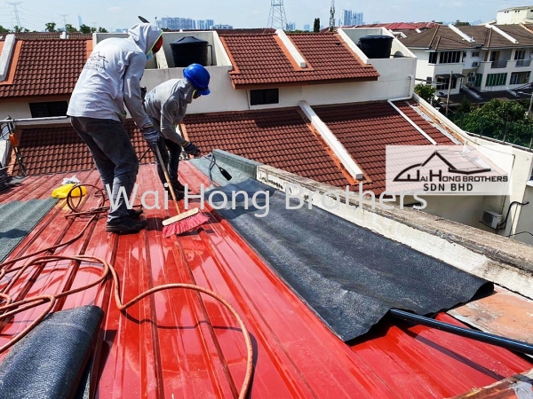 Pu Metal Decking Roof Roof Tiles Change To Pu Foam Metal Roof Selangor, Malaysia, Johor Bahru (JB), Kuala Lumpur (KL), Perak, Penang Services, Contractor, Specialist | Wai Hong Brothers Sdn Bhd