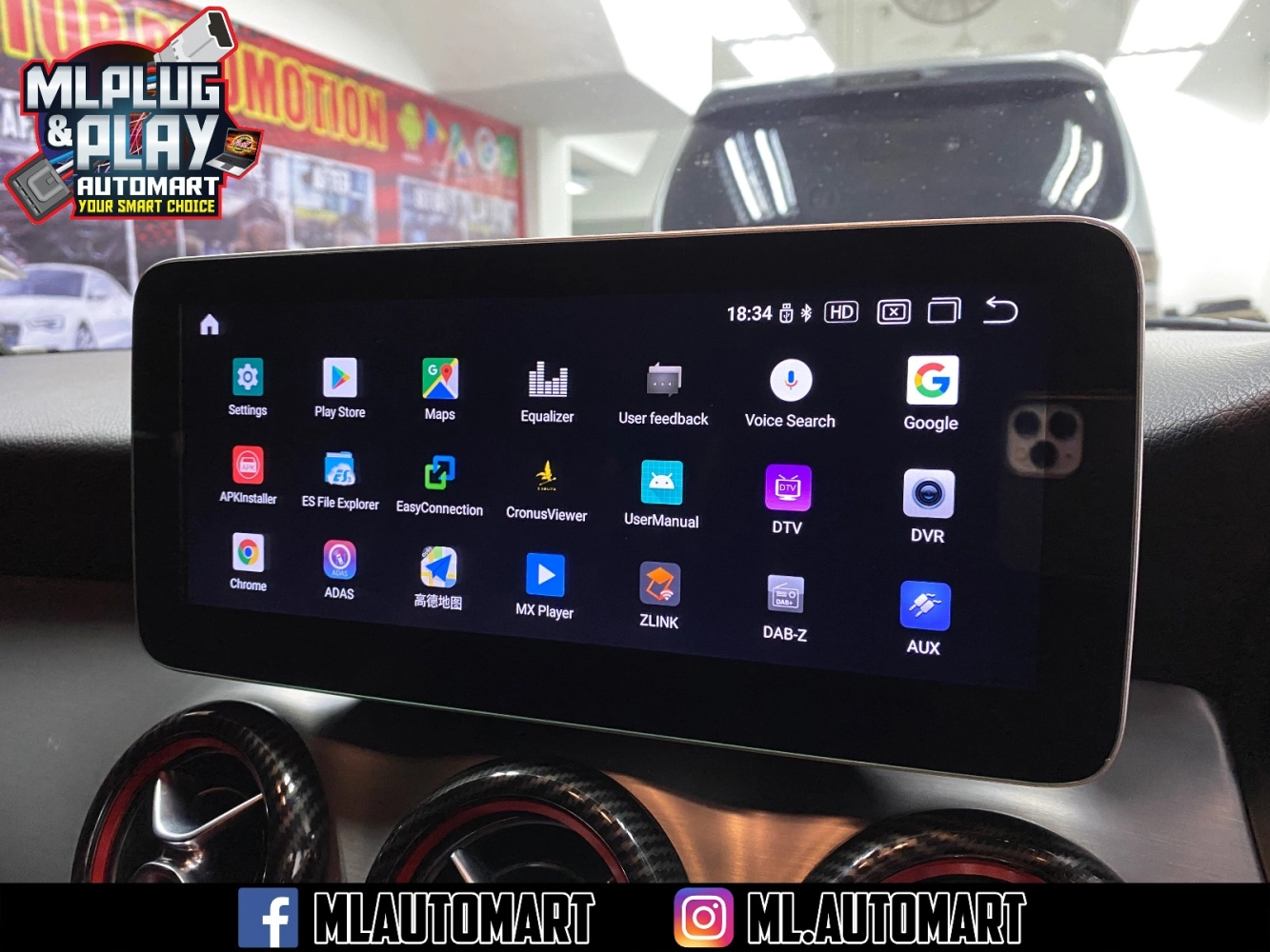 Mercedes Benz CLA Class W117 Android Monitor