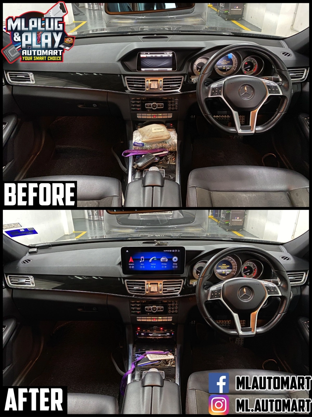 Mercedes Benz E Class W212 Facelift Android Monitor