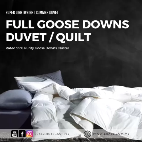 Luxez Full Goose Downs Duvet Quilt (For Summer) The Cloud Sleeping