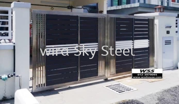 Aluminium Trackless Gate  Stainless Steel Gate Selangor, Malaysia, Kuala Lumpur (KL), Semenyih Supplier, Suppliers, Supply, Supplies | Wira Sky Steel Sdn Bhd