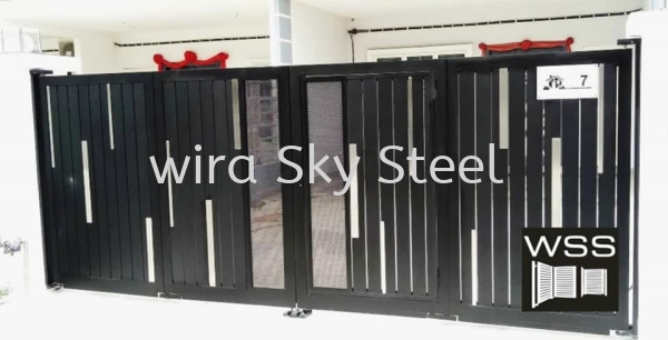 178 Inline, Netting, Glass Series Aluminium Trackless Folding Gate Selangor, Malaysia, Kuala Lumpur (KL), Semenyih Supplier, Suppliers, Supply, Supplies | Wira Sky Steel Sdn Bhd