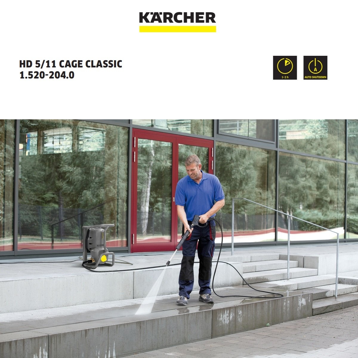 KARCHER HIGH PRESSURE WASHER HD 5/11 Cage Classic High-Pressure Cleaner  Karcher Professional Professional Cleaning