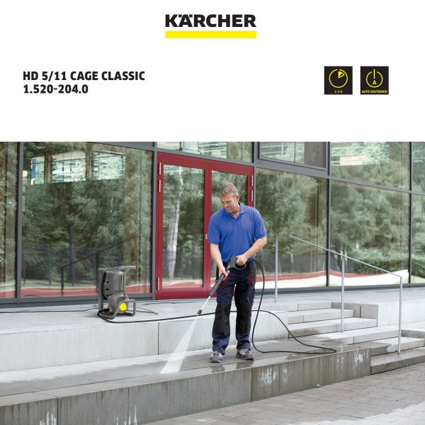 KARCHER HIGH PRESSURE WASHER HD 5/11 Cage Classic High-Pressure Cleaner Karcher Professional Professional Cleaning Equipment  Malaysia, Penang, Singapore, Indonesia Supplier, Suppliers, Supply, Supplies | Hexo Industries (M) Sdn Bhd