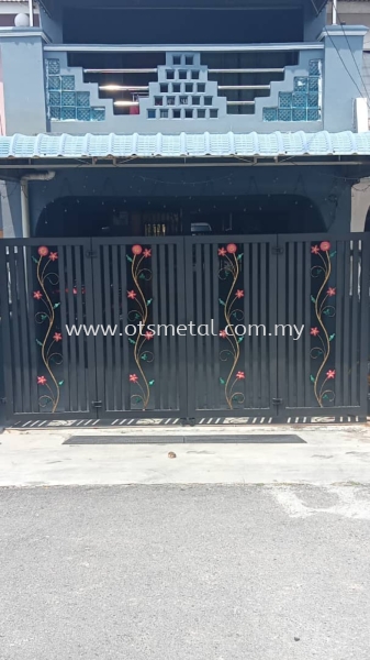 MMG028 Metal Main Gate (Grill) Johor Bahru (JB) Design, Supplier, Supply | OTS Metal Works