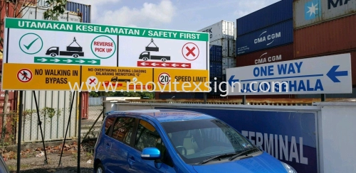 safety Signboard or assembly point (click for more detail)