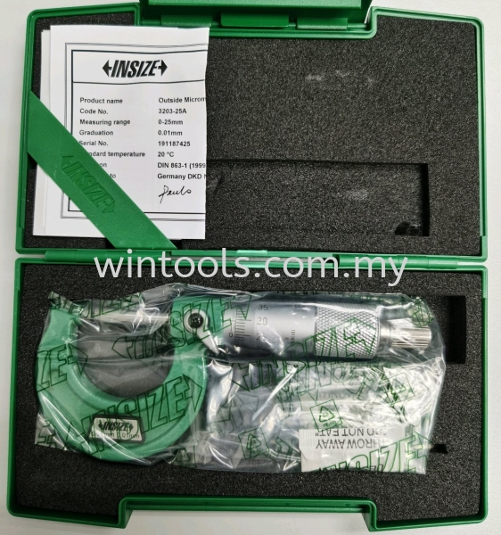 0-25MM (3203-25A) OUTSIDE MICROMETERS INSIZE (CHINA) Penang, Malaysia Supplier, Suppliers, Supply, Supplies | Wintools Engineering Technology Sdn Bhd