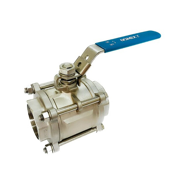 NOREX SS 3PC Ball Valve BSPT