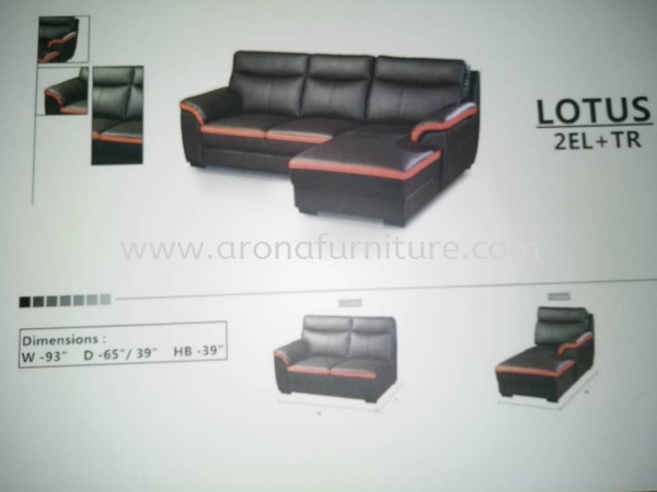 LOTUS L SHAPE L Shape Leather Sofa Arona Johor Bahru (JB), Malaysia, Skudai Supplier, Suppliers, Supply, Supplies | Arona Furniture Sdn. Bhd.