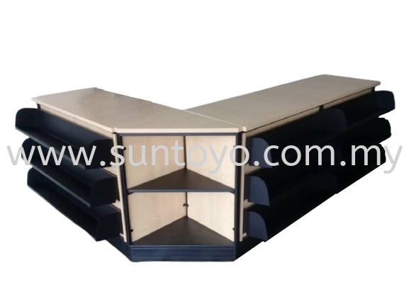 Oppa Cashier Counter W/ Triangle Table Cashier Counter Retail Display Rack Johor Bahru (JB), Malaysia, Johor Jaya, Taman Sentosa Supplier, Suppliers, Supply, Supplies | Suntoyo Enterprise (M) Sdn Bhd