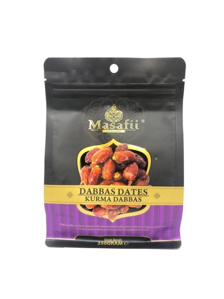 Masafii Dabbas Dates 250gm  KURMA / DATES Hari Raya Products Malaysia, Selangor, Kuala Lumpur (KL), Shah Alam, Petaling Jaya (PJ) Supplier, Manufacturer, Supply, Supplies | Milky Way Food Industries Sdn Bhd